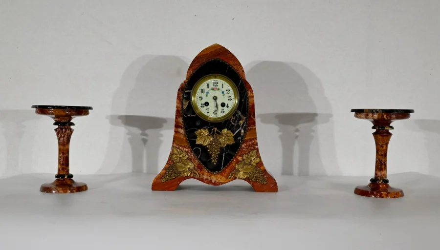ART NOUVEAU PERIOD MANTLE GARNITURE