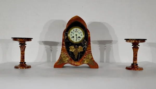 Garniture de Cheminée, Art Nouveau - Fin XIXe