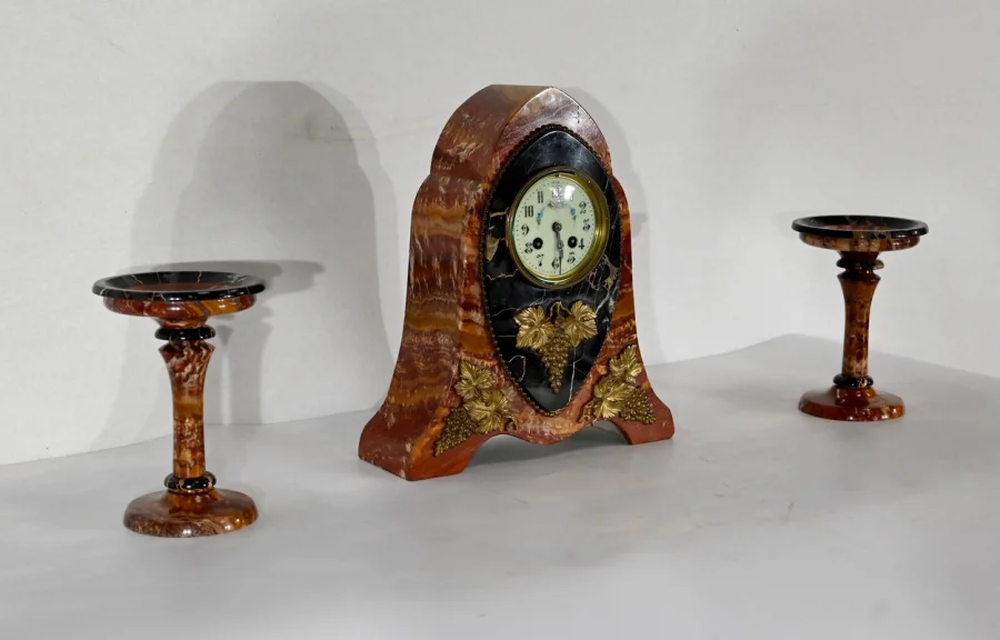 ART NOUVEAU PERIOD MANTLE GARNITURE