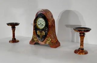 ART NOUVEAU PERIOD MANTLE GARNITURE