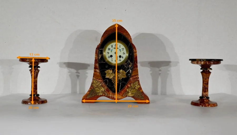 ART NOUVEAU PERIOD MANTLE GARNITURE