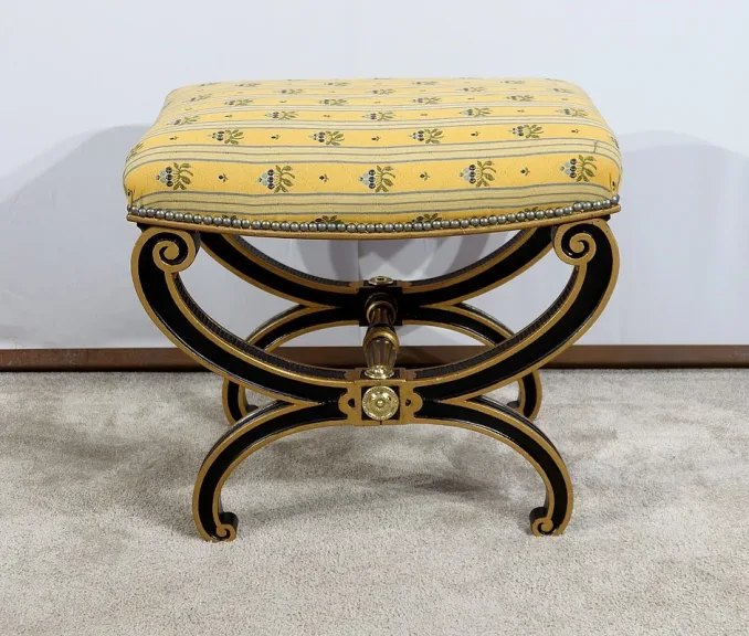 Tabouret Curule, époque Napoléon III – Milieu XIXe
