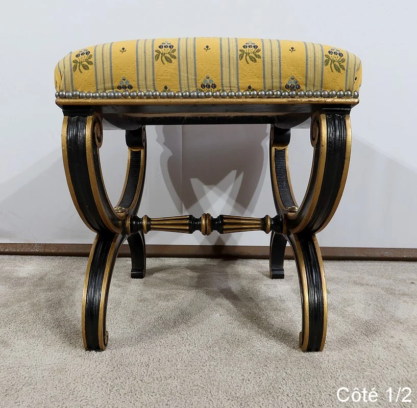 Tabouret Curule, époque Napoléon III – Milieu XIXe