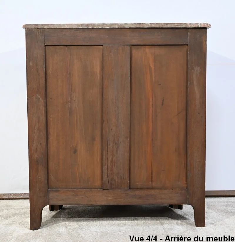 Petite Commode Tombeau d’entre-deux en Bois de Violette et de Bois de Rose, style Louis XIV – 2ème moitié du XIXe