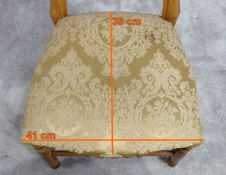 Paire de Chaises en Hêtre massif, style Louis-Philippe – Fin XIXe