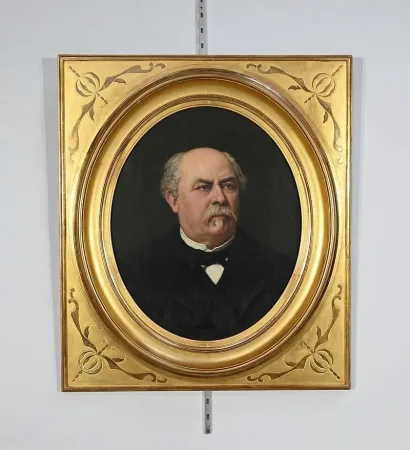 Huile sur Toile, Portrait d’Adolphe Nicolas, école française du XIXe