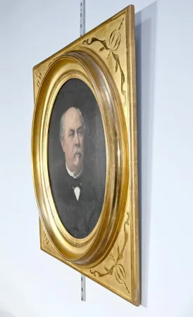 Huile sur Toile, Portrait d’Adolphe Nicolas, école française du XIXe