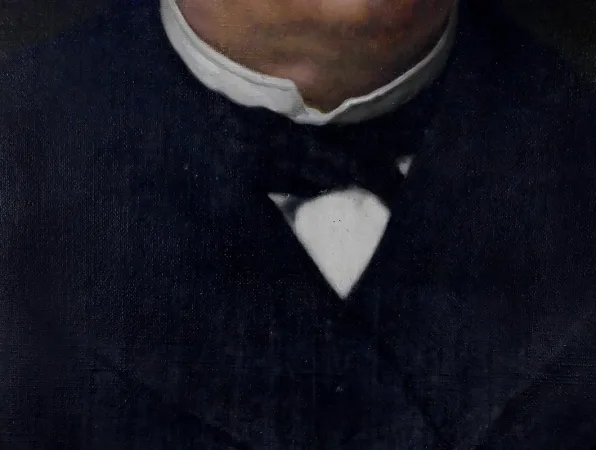 Huile sur Toile, Portrait d’Adolphe Nicolas, école française du XIXe
