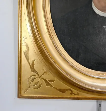 Huile sur Toile, Portrait d’Adolphe Nicolas, école française du XIXe