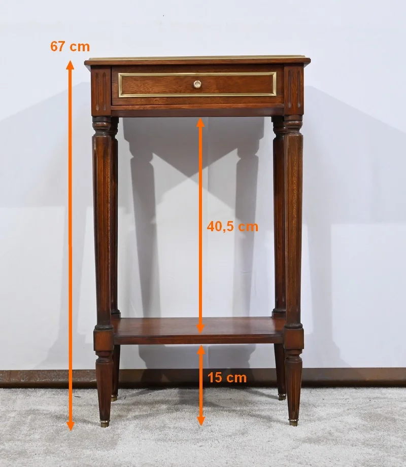 Petite Table de Salon en Acajou, style Louis XVI – 1950