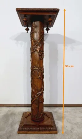 Colonne en Chêne, Art Nouveau – 1920