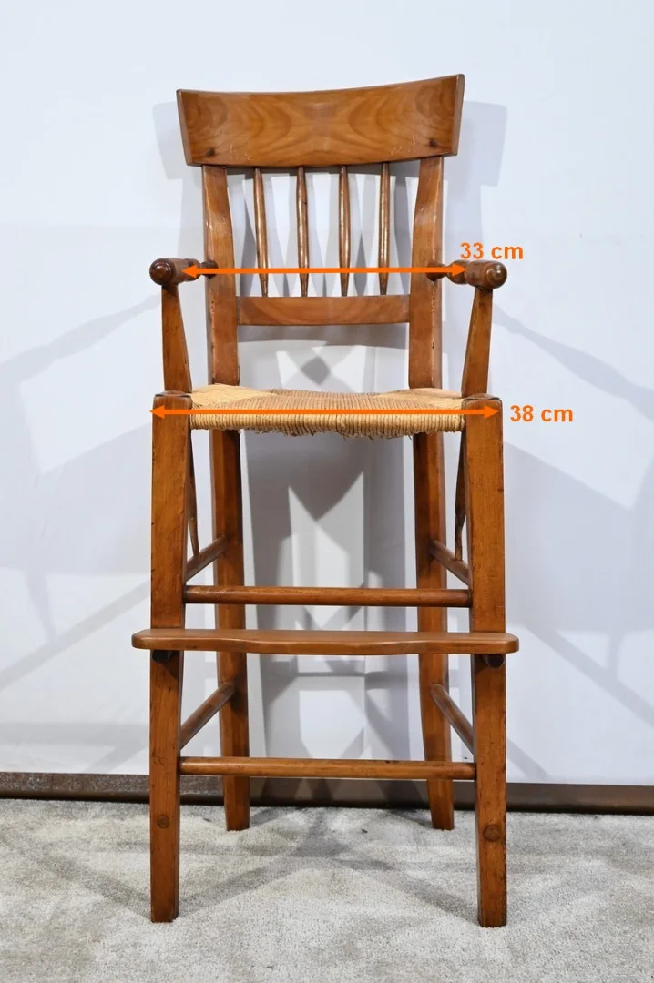 Chaise Haute d’enfant en Merisier – Milieu XIXe