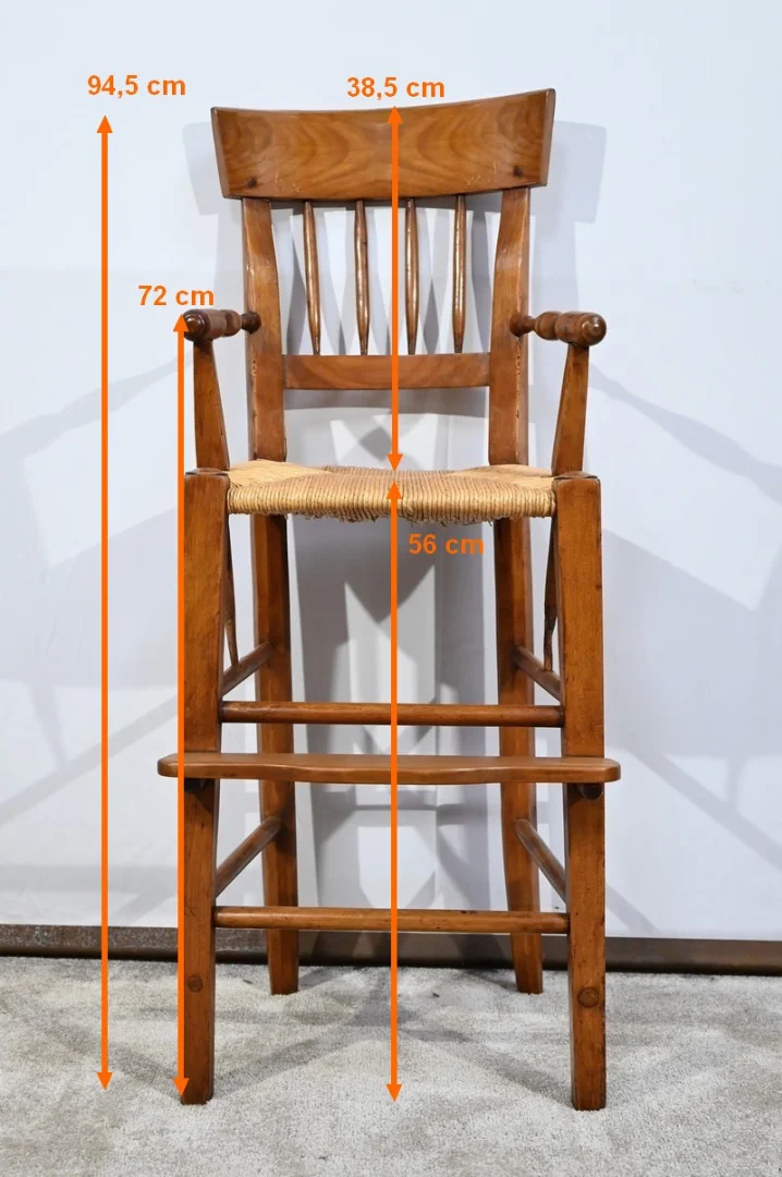 Chaise Haute d’enfant en Merisier – Milieu XIXe