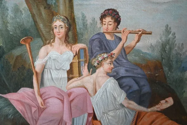 Miroir Trumeau, style Renaissance – 2ème partie du XIXe