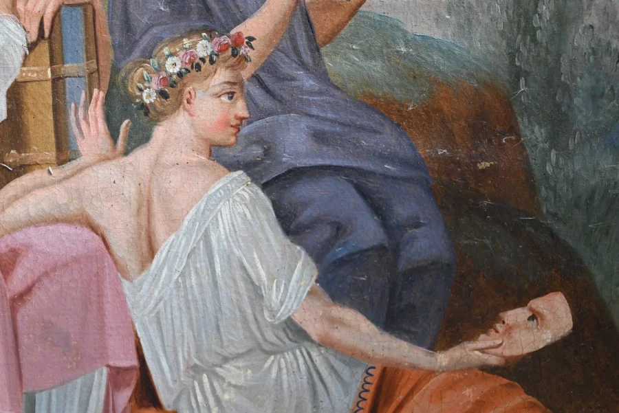 TRUMEAU SPIEGEL IN RENAISSANCE-STIJL