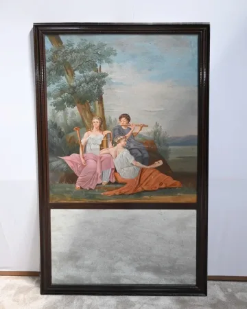 Miroir Trumeau, style Renaissance – 2ème partie du XIXe