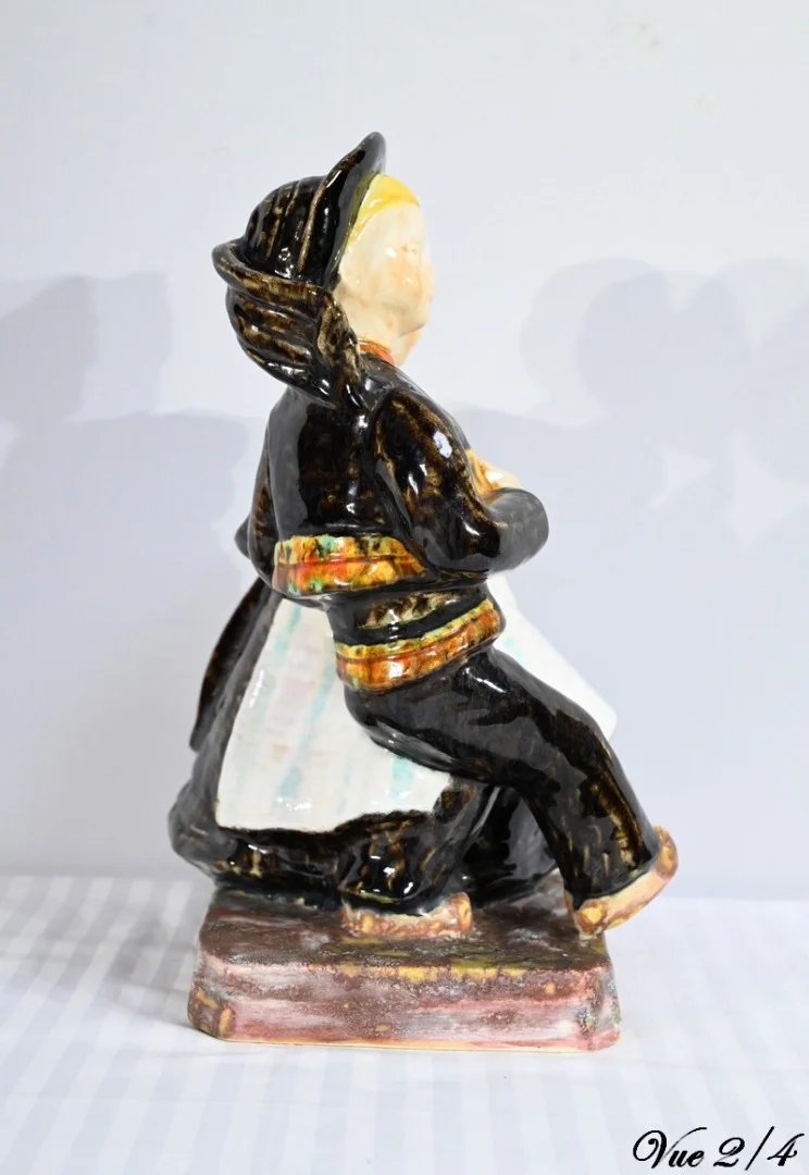 Sculpture en Faïence, signée Bel Delcourt, HB-Henriot – 1960