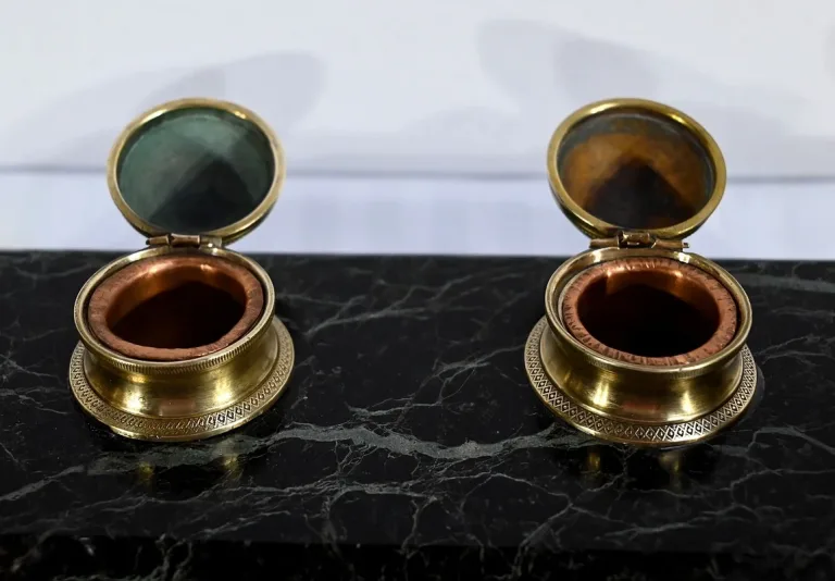 Encrier en Bronze et Marbre, style Empire – 1ère partie XIXe