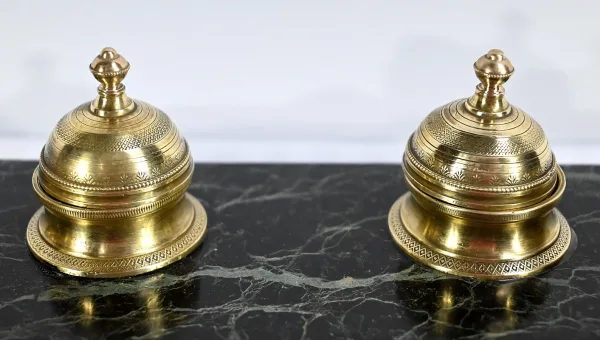 Encrier en Bronze et Marbre, style Empire – 1ère partie XIXe