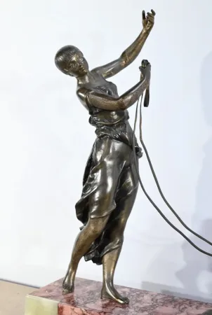 Sculpture en Régule et Marbre, Art Déco – Début XXe