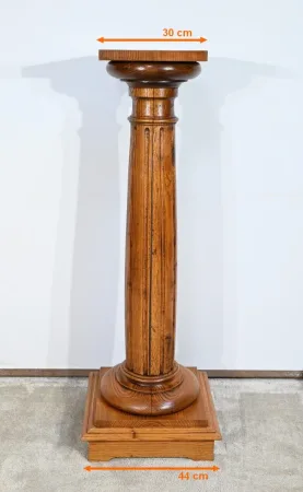Importante Colonne en Chêne Massif – 1900