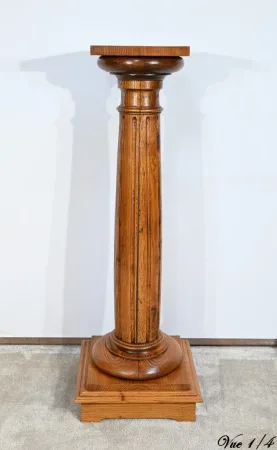 Importante Colonne en Chêne Massif – 1900