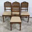 Suite de 4 Chaises en Chêne, époque Louis Philippe – 2ème partie XIXe
