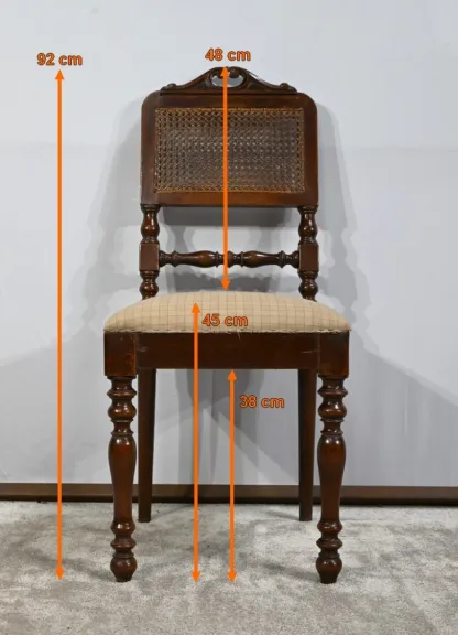 Suite de 4 Chaises en Chêne, époque Louis Philippe – 2ème partie XIXe