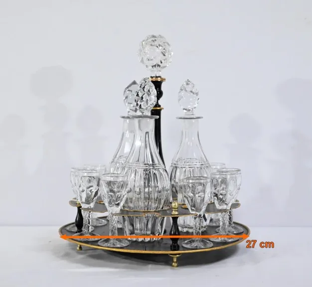 Service Cabaret Cristal de Bohème, époque Napoléon III - 2ème partie XIXe