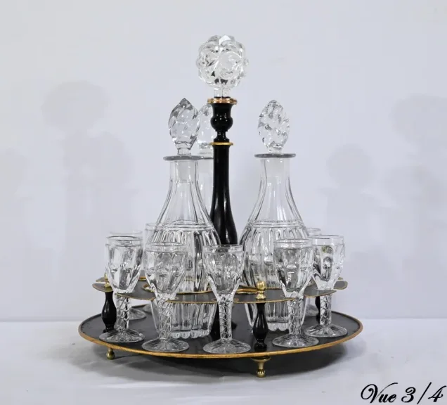 Service Cabaret Cristal de Bohème, époque Napoléon III - 2ème partie XIXe