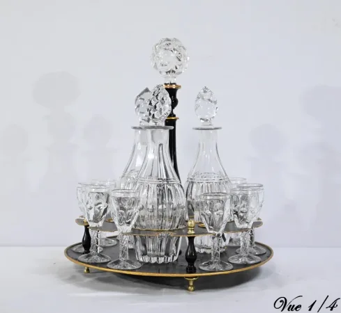 Service Cabaret Cristal de Bohème, époque Napoléon III - 2ème partie XIXe