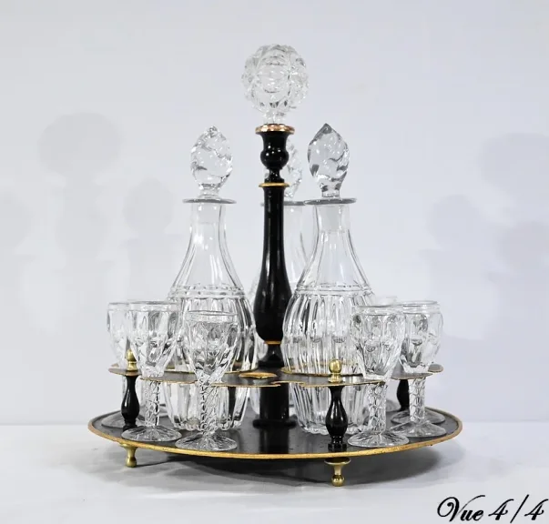 Service Cabaret Cristal de Bohème, époque Napoléon III - 2ème partie XIXe