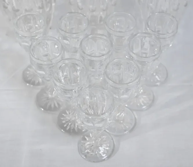 Service Cabaret Cristal de Bohème, époque Napoléon III - 2ème partie XIXe