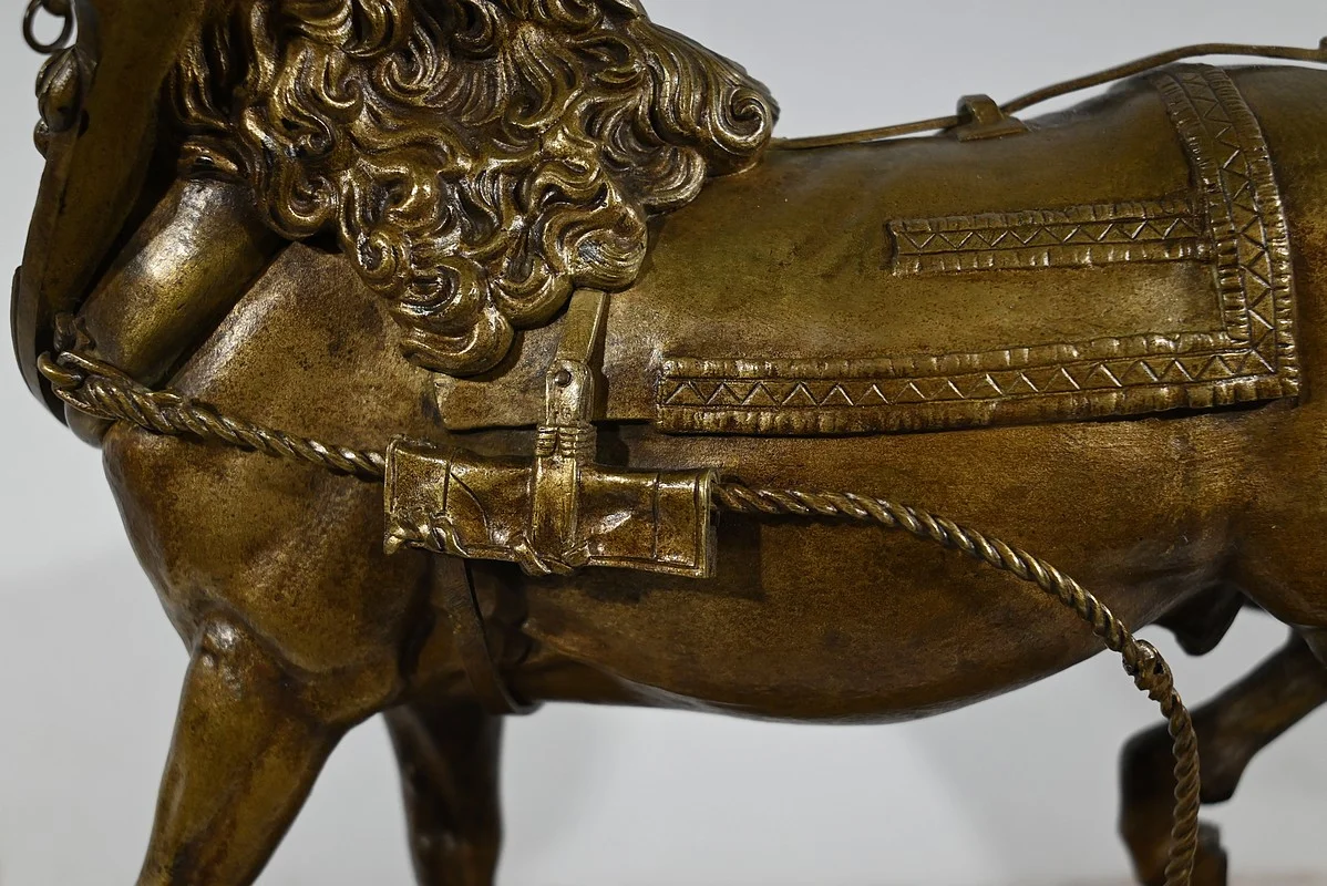Important Bronze « Le Cheval de Trait » de T. Gechter – 1841