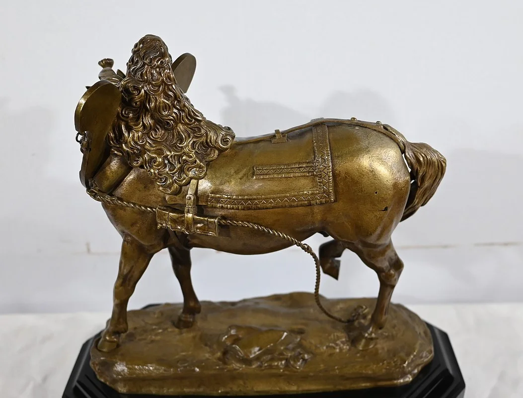 Important Bronze « Le Cheval de Trait » de T. Gechter – 1841