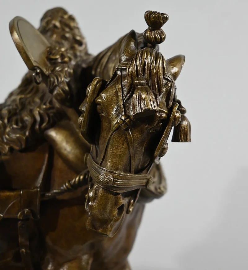 Important Bronze « Le Cheval de Trait » de T. Gechter – 1841