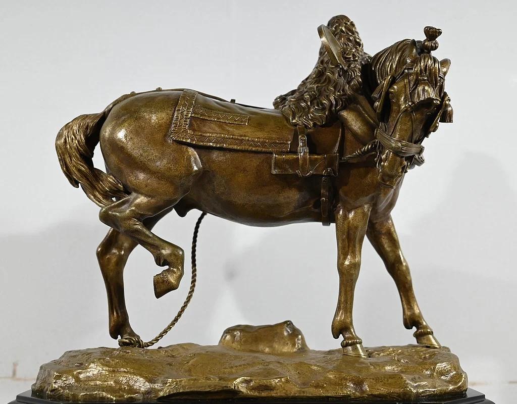 Important Bronze « Le Cheval de Trait » de T. Gechter – 1841