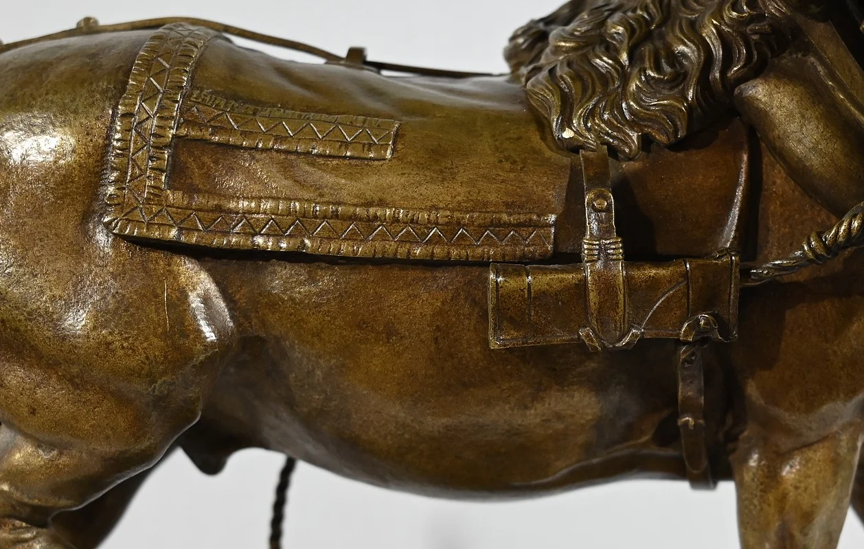 Important Bronze « Le Cheval de Trait » de T. Gechter – 1841