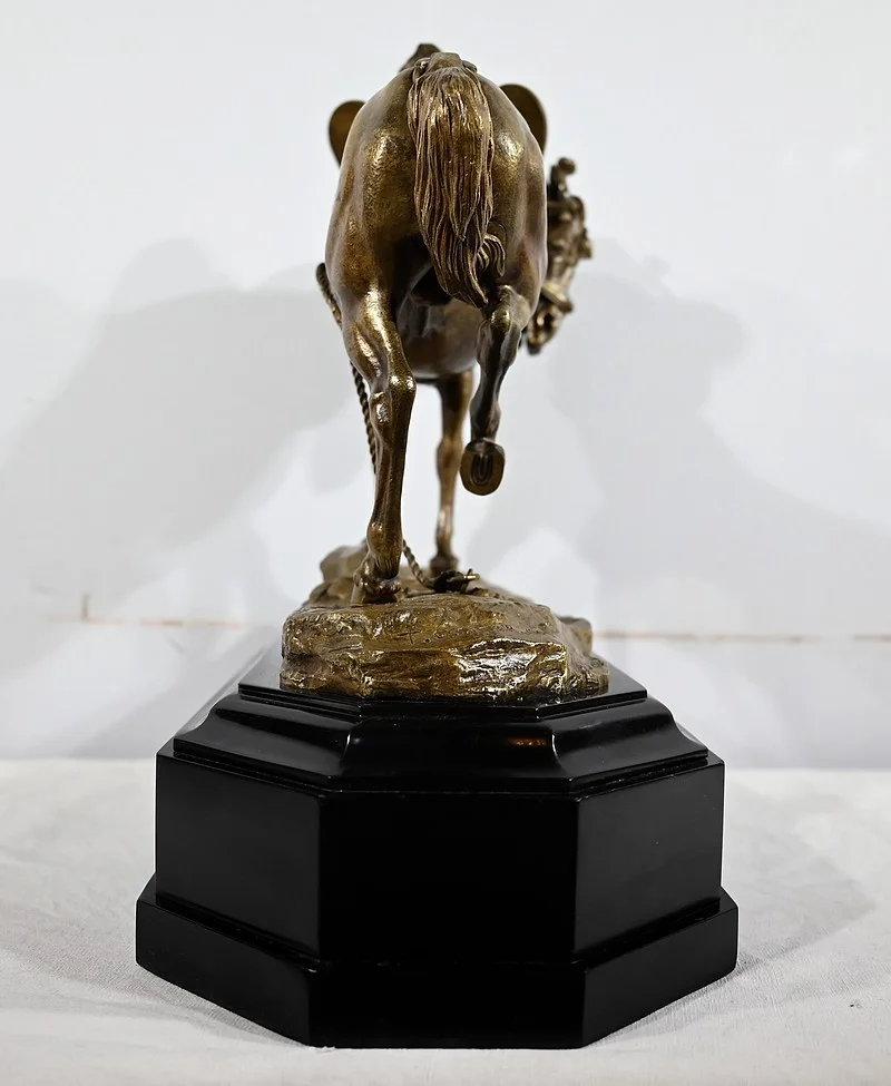 Important Bronze « Le Cheval de Trait » de T. Gechter – 1841