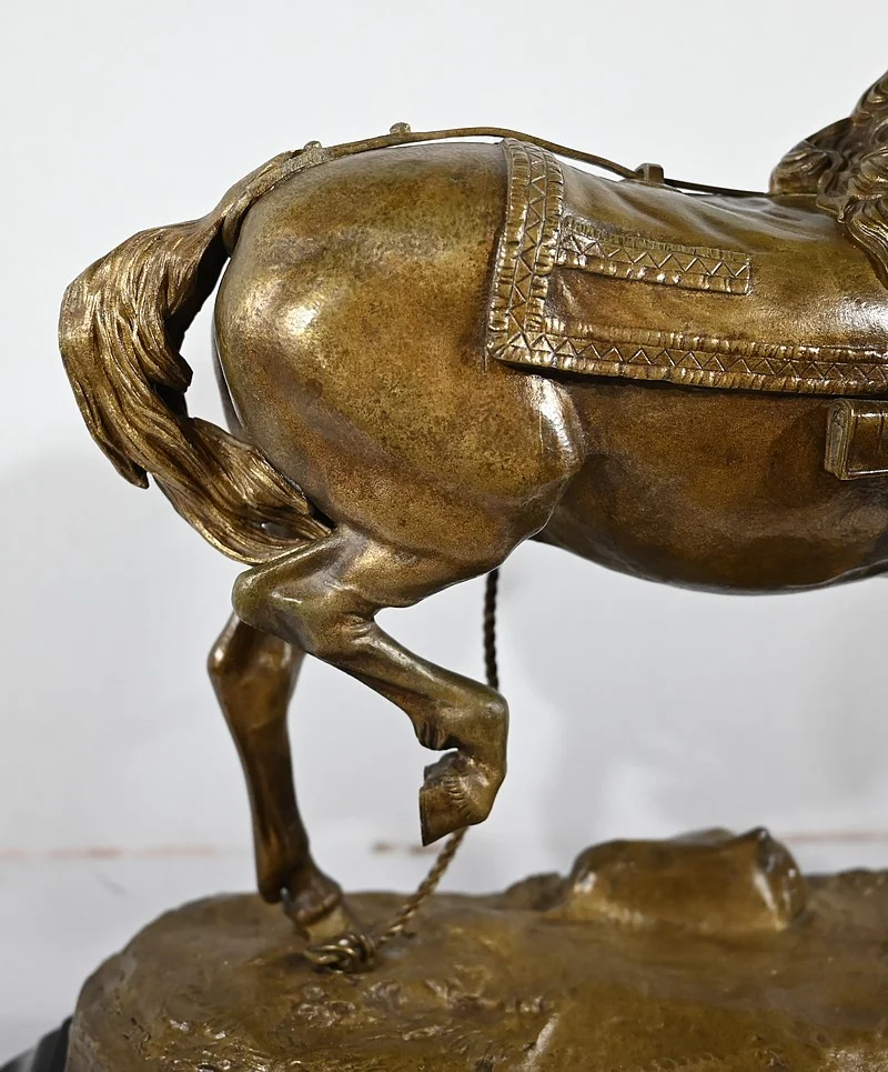 Important Bronze « Le Cheval de Trait » de T. Gechter – 1841
