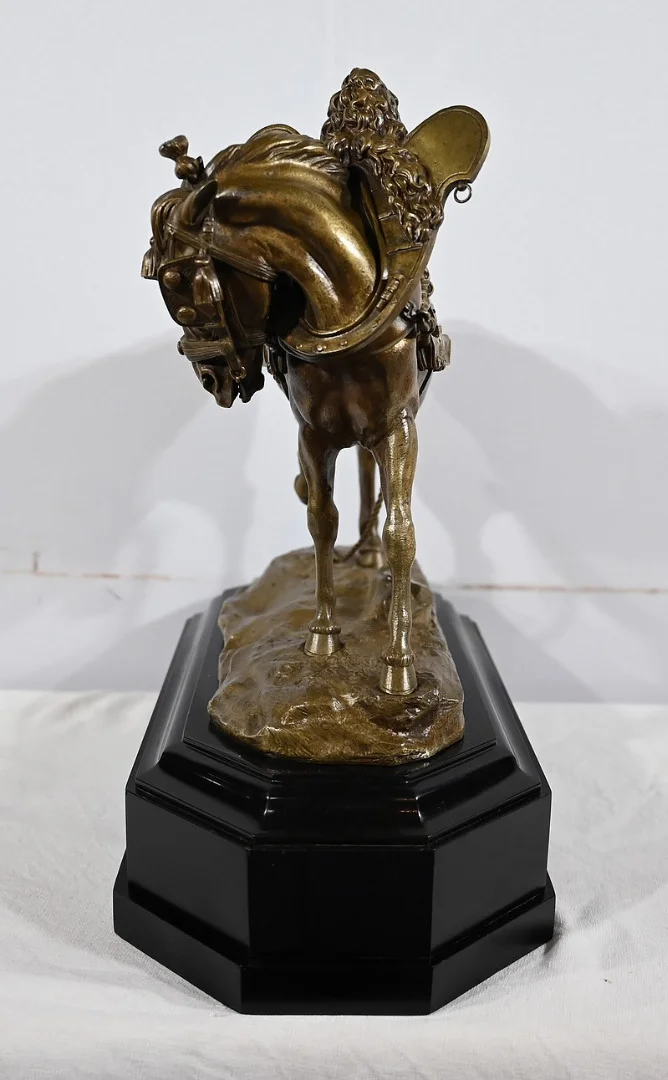 Important Bronze « Le Cheval de Trait » de T. Gechter – 1841