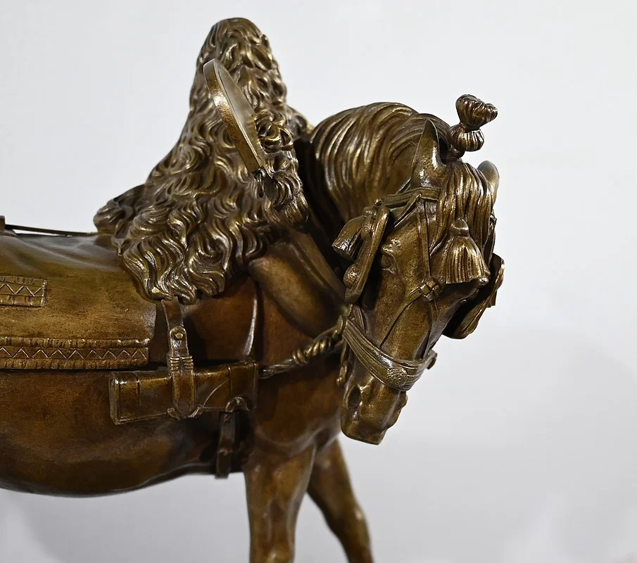 Important Bronze « Le Cheval de Trait » de T. Gechter – 1841