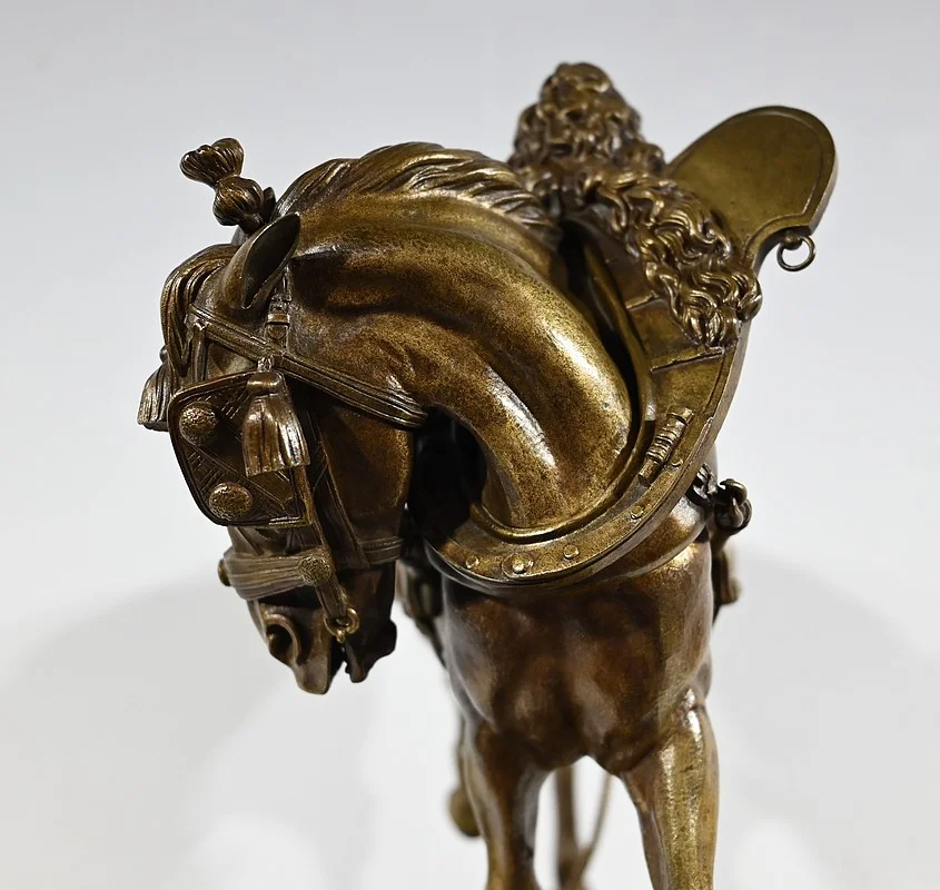 Important Bronze « Le Cheval de Trait » de T. Gechter – 1841