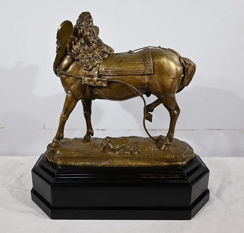 Important Bronze « Le Cheval de Trait » de T. Gechter – 1841
