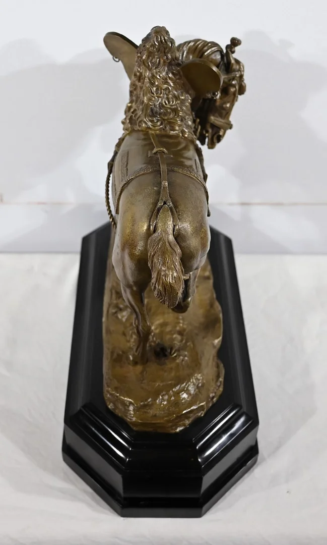 Important Bronze « Le Cheval de Trait » de T. Gechter – 1841