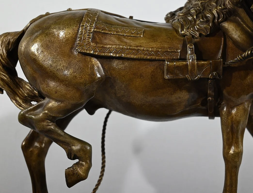 Important Bronze « Le Cheval de Trait » de T. Gechter – 1841