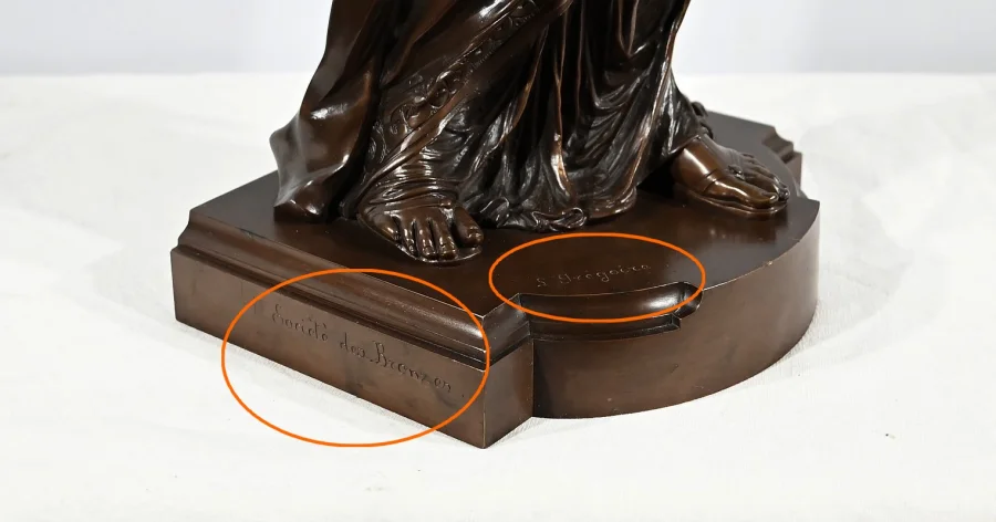 BRONZESKULPTUR von JL GREGOIRE