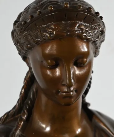 Important Bronze « La Lettre » de J-L. Grégoire –  Fin XIXe