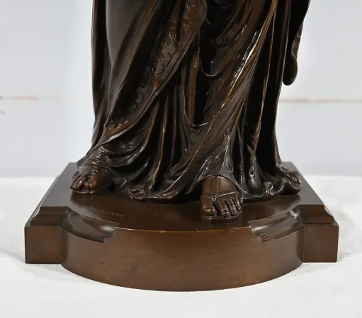 Important Bronze « La Lettre » de J-L. Grégoire –  Fin XIXe