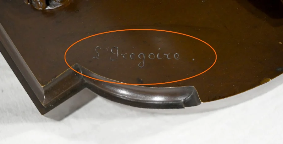 BRONZESKULPTUR von JL GREGOIRE